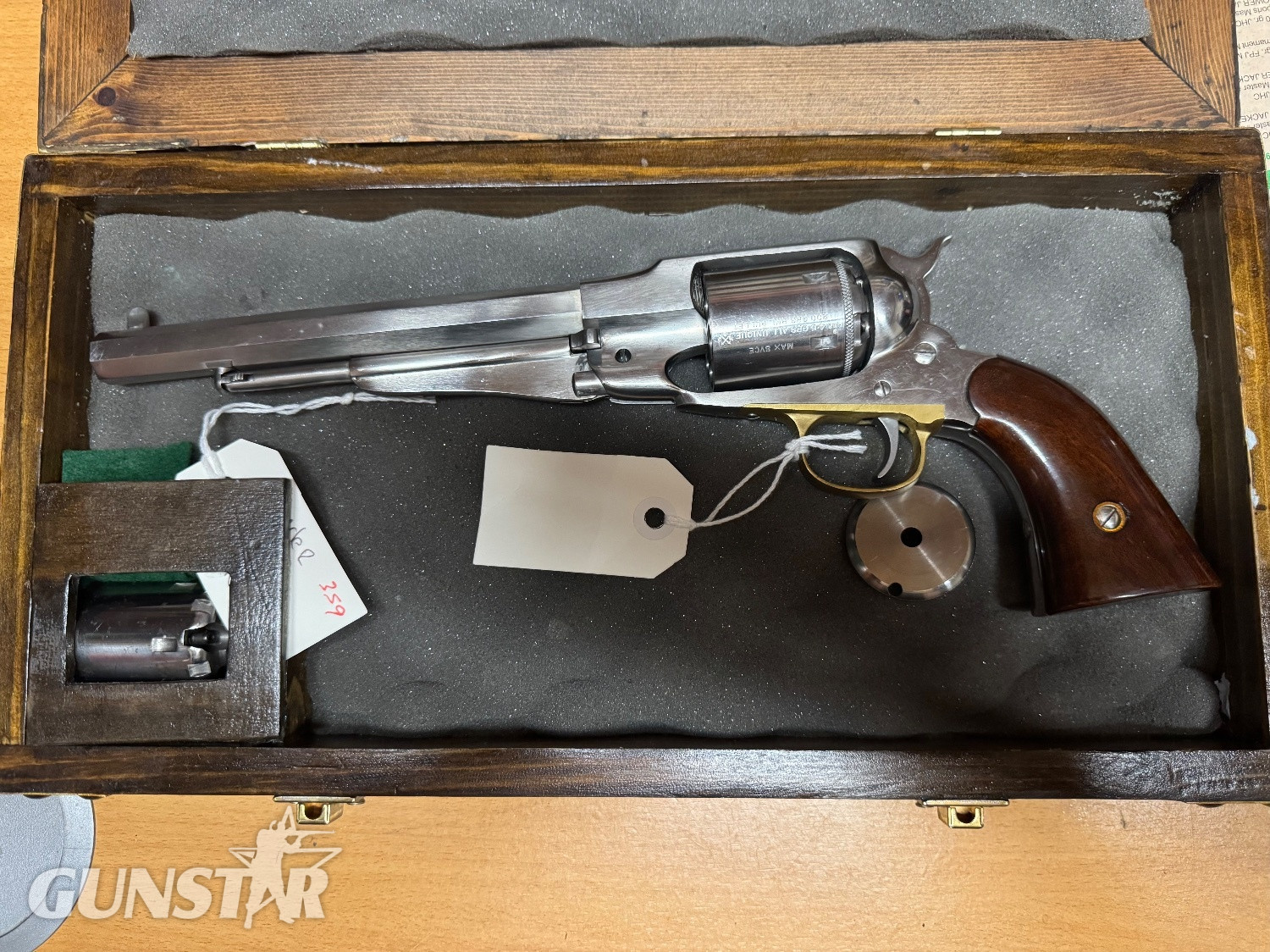 Uberti .44 Black powder stainless revolver, cased.  Nitro available. Uberti .44 Revolver in 