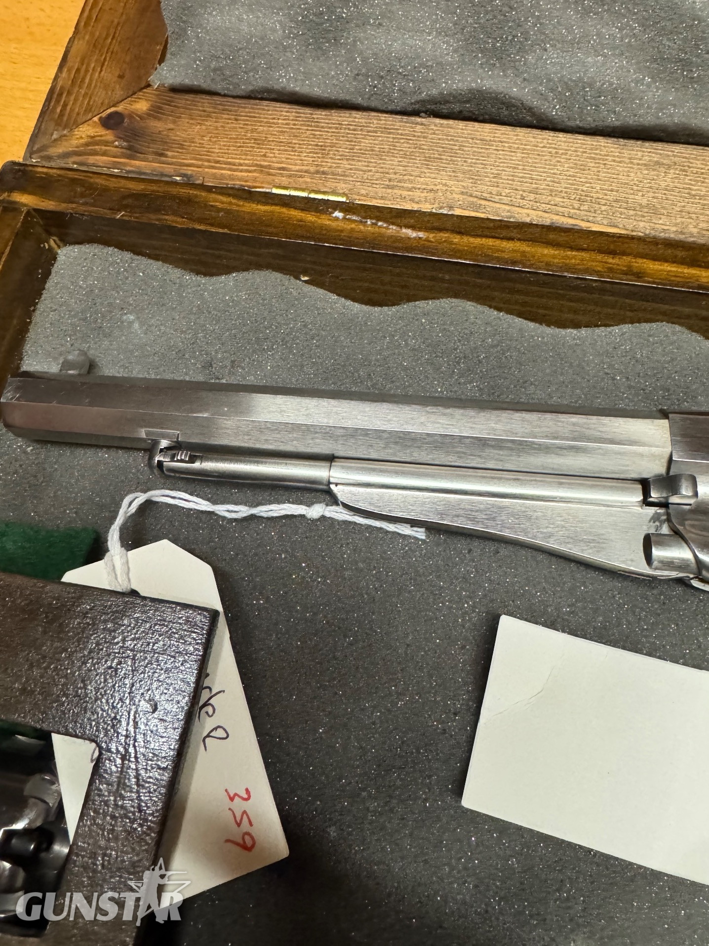  Uberti .44 Black powder stainless revolver, cased.  Nitro available. Uberti .44 Revolver