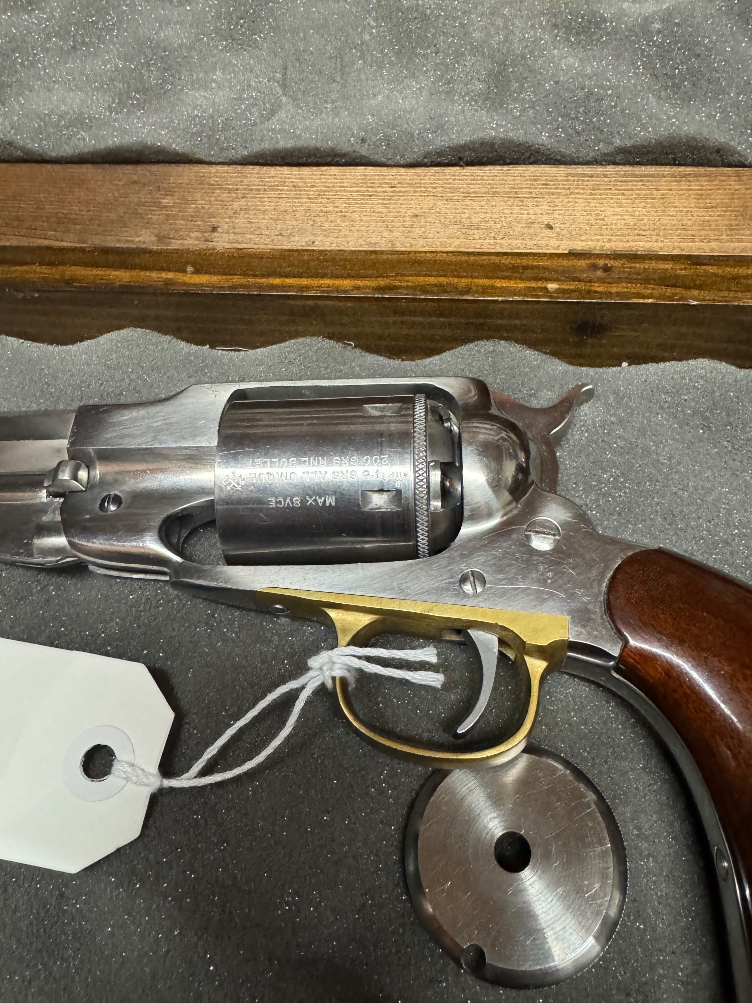 Uberti .44 Black powder stainless revolver, cased.  Nitro available. Uberti .44 Revolver