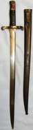 Rare* Portuguese Model 1885 Guedes (Kropatschek) Bayonet & Scabbard. BAYO 6274 Bayonet