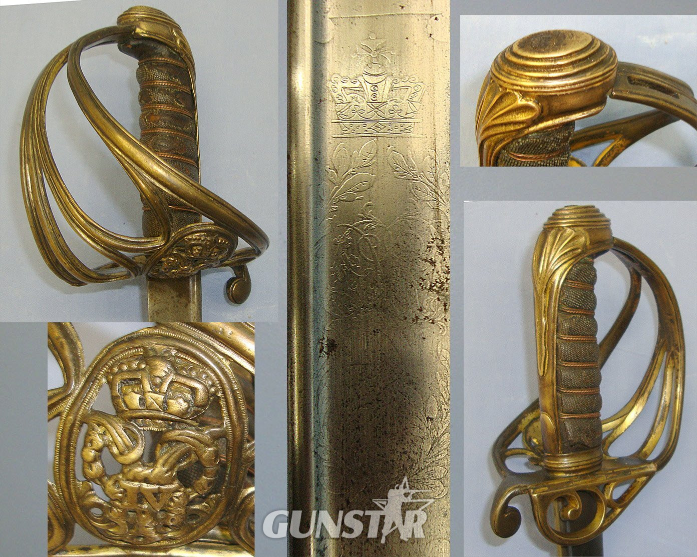 ATTRIBUTED**Pre 1845 British William IV 1822 Pattern Infantry Officer’s Sword With Etched Blade To ‘Lieutenant-Colonel George William Paty, 96th Regiment Of Foot’ (Later General Sir George William Paty, K.C.B., K.H) & Scabbard. Sn 23109 Sword