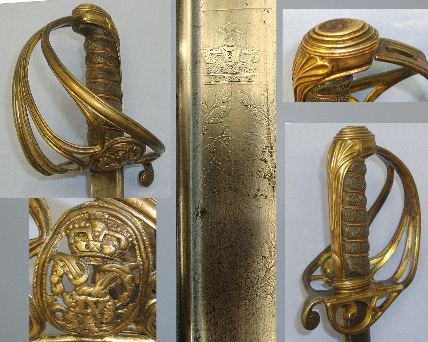 ATTRIBUTED**Pre 1845 British William IV 1822 Pattern Infantry Officer’s Sword With Etched Blade To ‘Lieutenant-Colonel George William Paty, 96th Regiment Of Foot’ (Later General Sir George William Paty, K.C.B., K.H) & Scabbard. Sn 23109 Sword