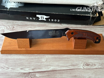 Buck Heritage Collection Limited Edition Hoodlum w/ Mahogany Stand /500 Hunting Knive
