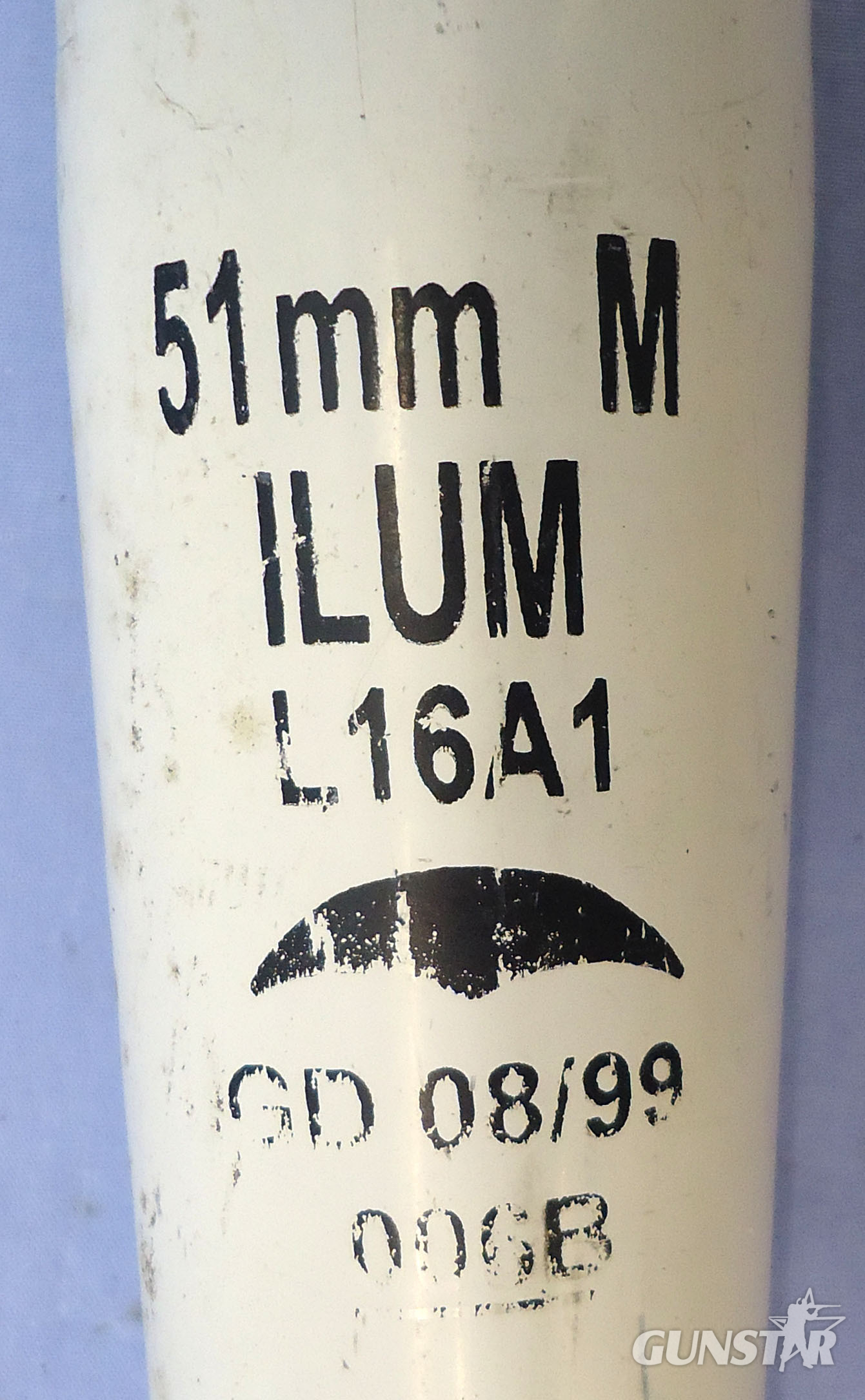 INERT DEACTIVATED. British 51mm L16A1 Illuminating Mortar For The L9A1 Mortar. - O 2029 INERT DEACTIVATED. British 51mm L16A1 Illuminating Mortar For The L9A1 Mortar. - O 2029  Other Ammunition 