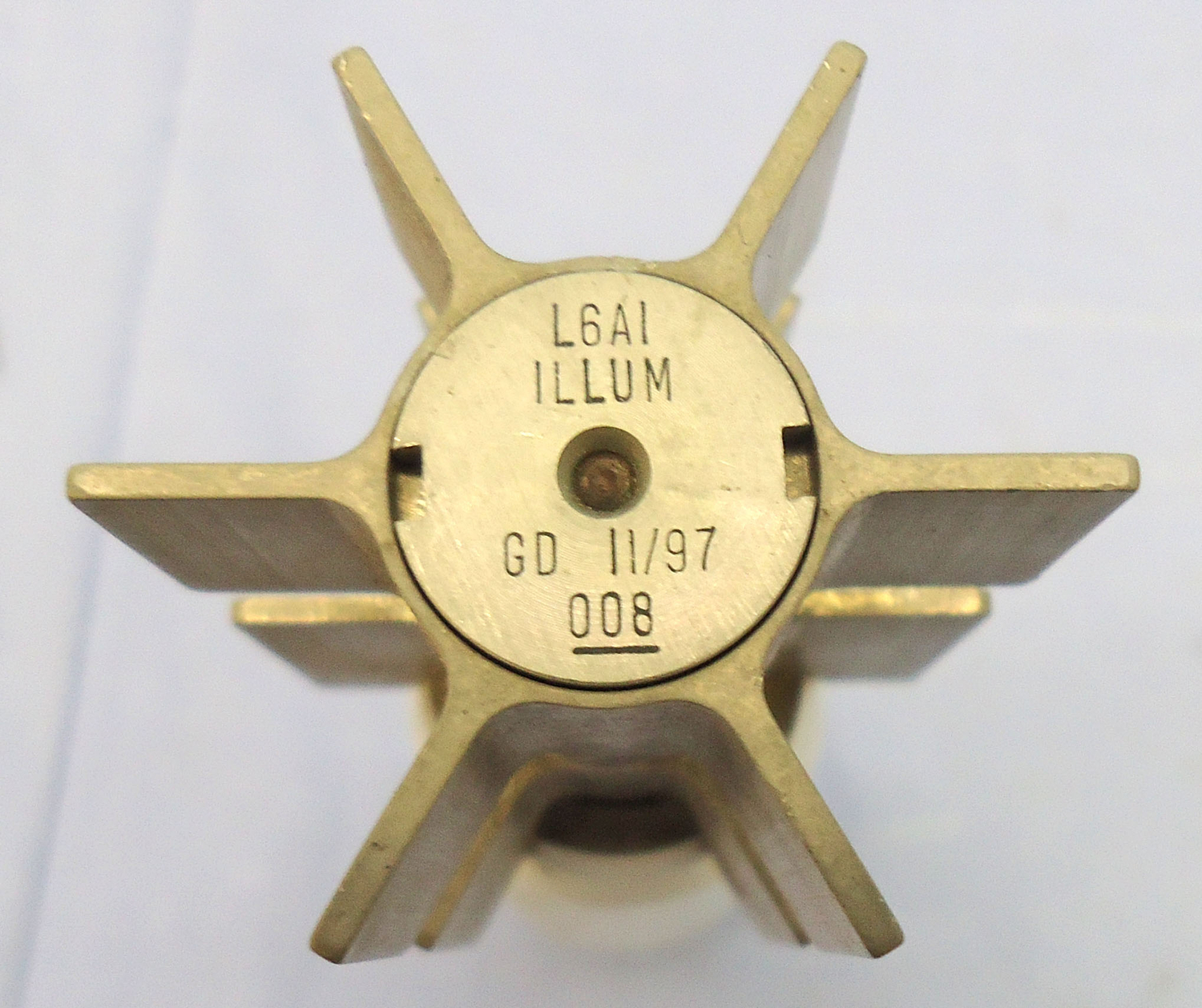 INERT DEACTIVATED. British 51mm L16A1 Illuminating Mortar For The L9A1 Mortar. - O 2029 INERT DEACTIVATED. British 51mm L16A1 Illuminating Mortar For The L9A1 Mortar. - O 2029  Other Ammunition