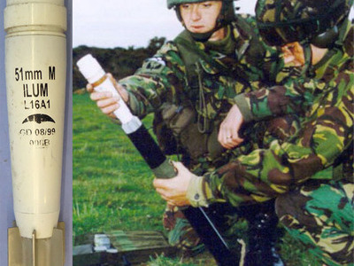 INERT DEACTIVATED. British 51mm L16A1 Illuminating Mortar For The L9A1 Mortar. - O 2029 INERT DEACTIVATED. British 51mm L16A1 Illuminating Mortar For The L9A1 Mortar. - O 2029  Other