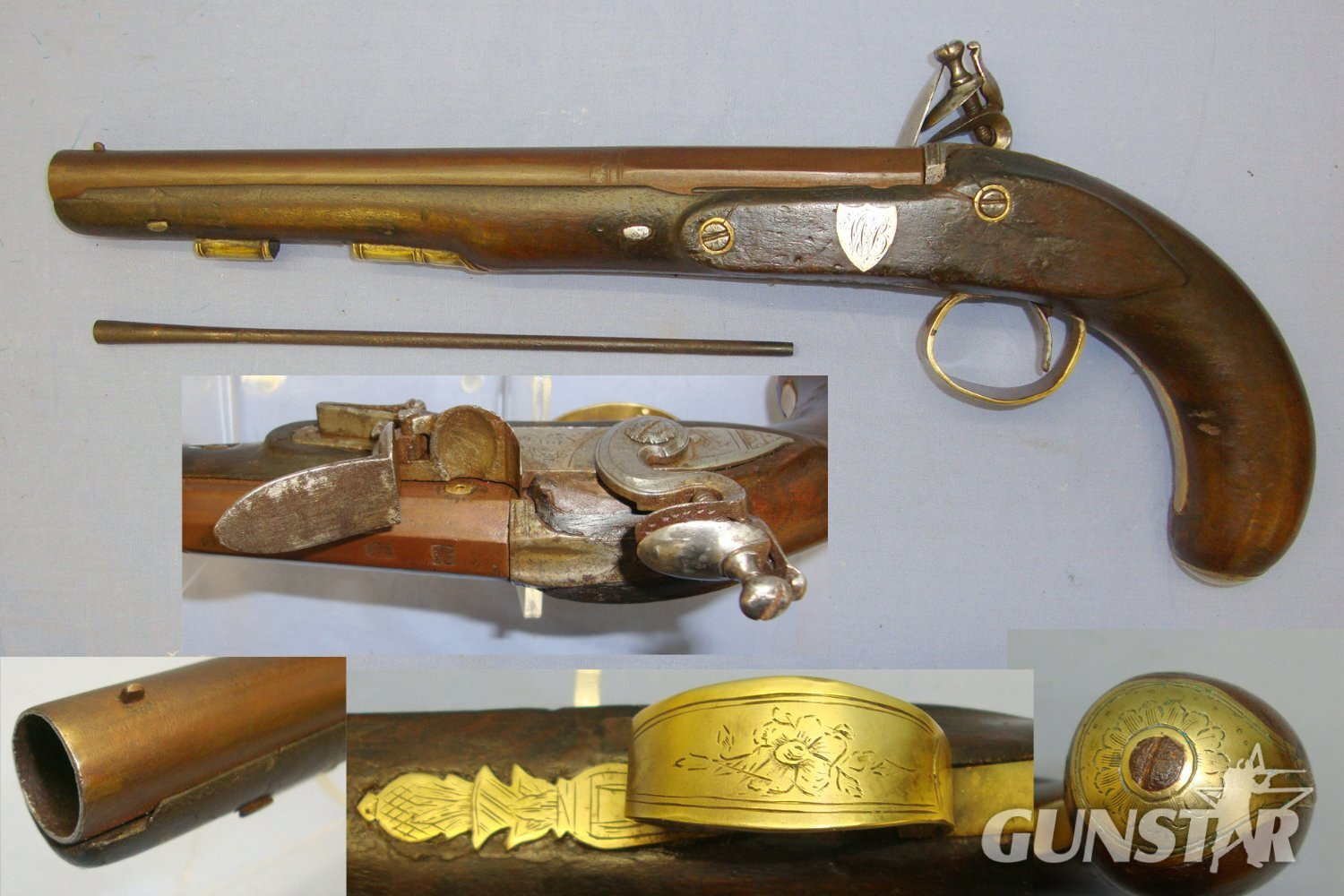  Thomas Divine With Browned 2 Stage Barrel & 1843-1846 WI 1314 (County Wicklow) Irish Registration Mark. Sn 20454 16 Bore/gauge Muzzleloader