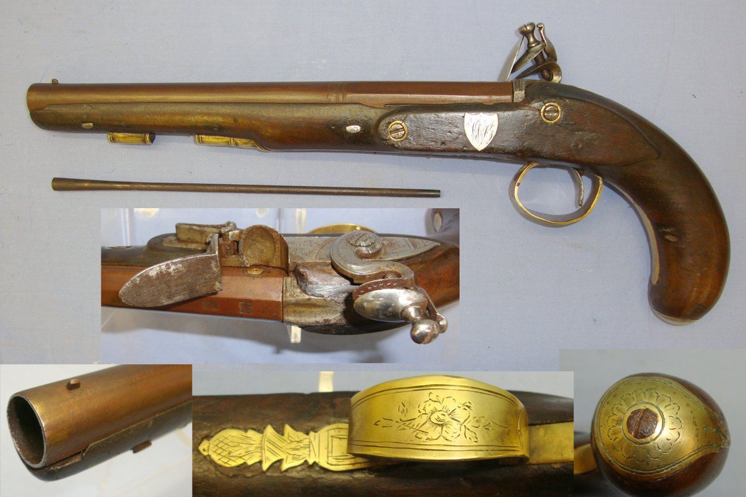  Thomas Divine With Browned 2 Stage Barrel & 1843-1846 WI 1314 (County Wicklow) Irish Registration Mark. Sn 20454 16 Bore/gauge Muzzleloader