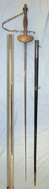 C1805 British Georgian Era Davies & Son Hanover London Court Small Sword With Ornate Clam Shell Hilt, Guard Chain & Scabbard. Sn 21064 Sword