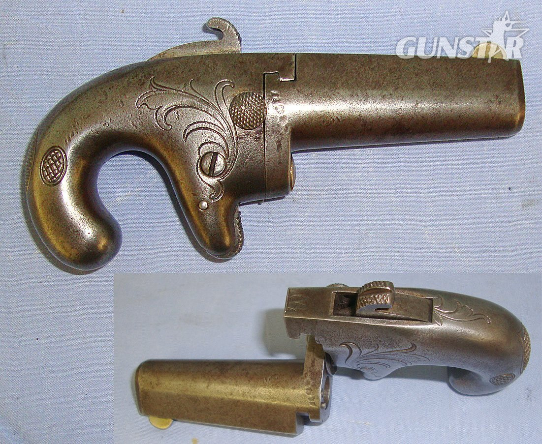 MATCHING NUMBERS**C1870 -1880 Colt USA No.1 First Model .41 Rim Fire Obsolete Calibre ‘Knuckle Duster’ Derringer  With English Proofs. Sn 23136 .41 Short Rimfire Deringer in 