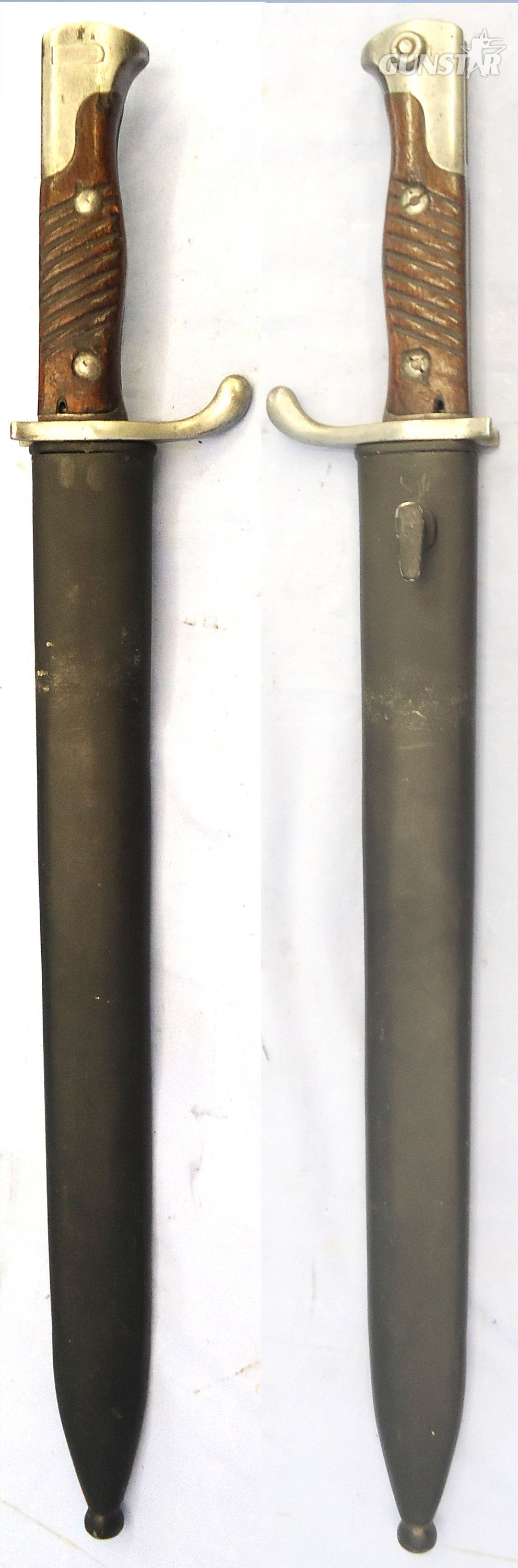 WW1, 1915 Dated, Imperial German, Pattern 98/05 Butcher Bayonet with High Ears by Simson & Co Suhl. Sn 23478:71 Bayonet