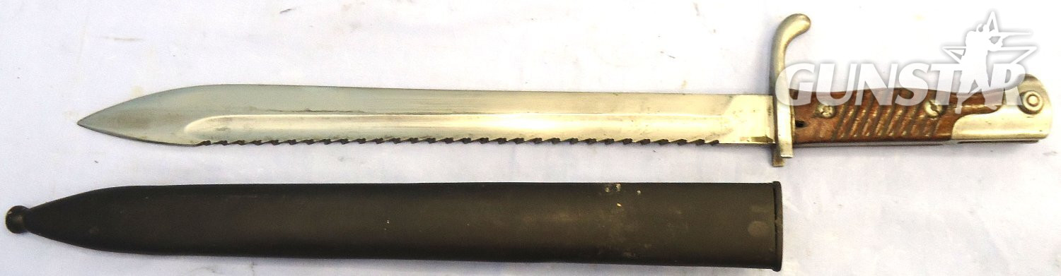 WW1, 1915 Dated, Imperial German, Pattern 98/05 Butcher Bayonet with High Ears by Simson & Co Suhl. Sn 23478:71 Bayonet - {CATEGORY}