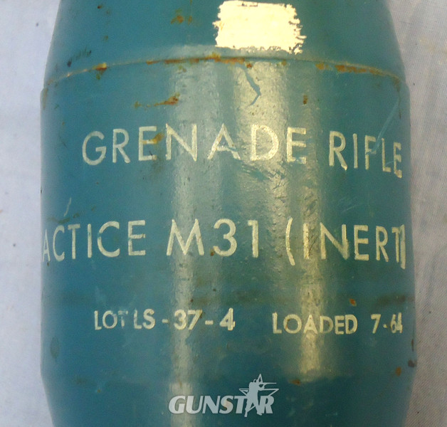 {CATEGORY} - INERT DEACTIVATED. American M31 Practice Anti-tank Grenade. Sn - 20024 INERT DEACTIVATED. American M31 Practice Anti-tank Grenade. Sn - 20024  Other Ammunition in 
