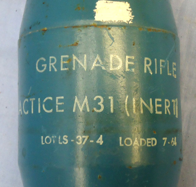 {CATEGORY} - INERT DEACTIVATED. American M31 Practice Anti-tank Grenade. Sn - 20024 INERT DEACTIVATED. American M31 Practice Anti-tank Grenade. Sn - 20024  Other Ammunition in 