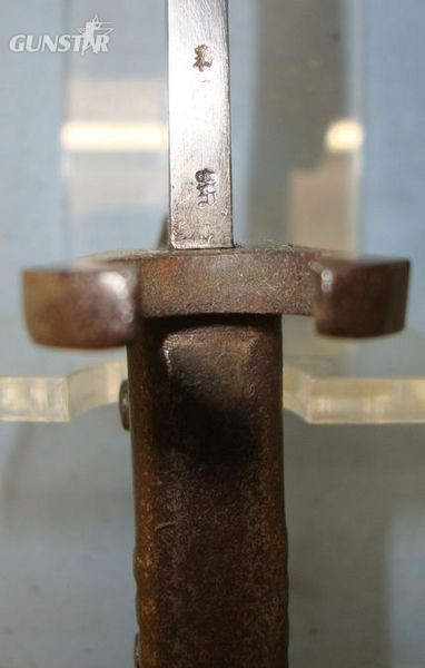  Imperial German M88/98 All Steel Construction Ersatz Bayonet & Steel Scabbard. Bayonet
