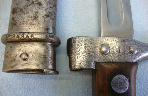  French Mannlicher Berthier M1892 2nd Pattern Artillery Carbine Bayonet & Matchin Bayonet