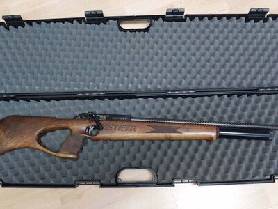 Steyr H5 A with walnut stock + UTG Accushot optics .177
