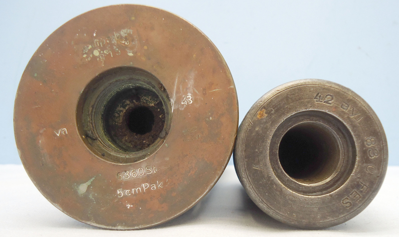  INERT DEACTIVATED 1943 Dated Unfired German WW2 5cm Patr 39 Armour Piercing Caped, High Explosive Tracer (APC/HET) Round For The Pak 38(PanzerAbwehrKanone 38) Anti-Tank Gun and the KwK39, L/60 gun the main armament of the Panzer lll tank. - O 1729 INERT DEACTIVATED 1943 Dated Unfired German WW2 5cm Patr 39 Armour Piercing Caped, High Explosive Tracer (APC/HET) Round For The Pak 38(PanzerAbwehrKanone 38) Anti-Tank Gun and the KwK39, L/60 gun the main armament of the Panzer lll tank. - O 1729  Other Ammunition