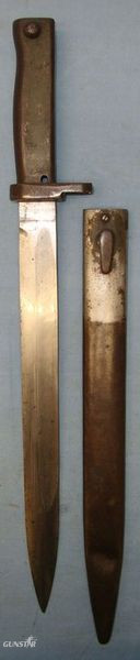 German M88/98 All Steel Construction Ersatz Bayonet & Steel Scabbard. Bayonet in 