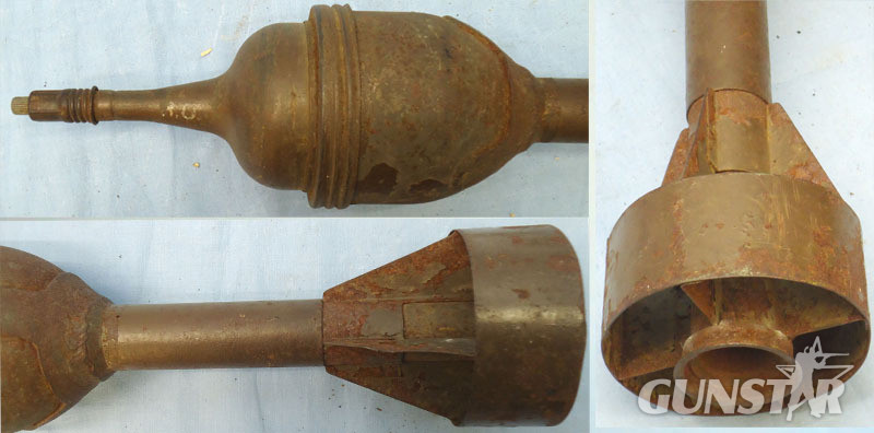  INERT DEACTIVATED. British WW2, PIAT (Projector Infantry Anti-tank) HEAT (High Explosive Anti Tank) Round With Fuse. Sn - 19579 INERT DEACTIVATED. British WW2, PIAT (Projector Infantry Anti-tank) HEAT (High Explosive Anti Tank) Round With Fuse. Sn - 19579  Other Ammunition