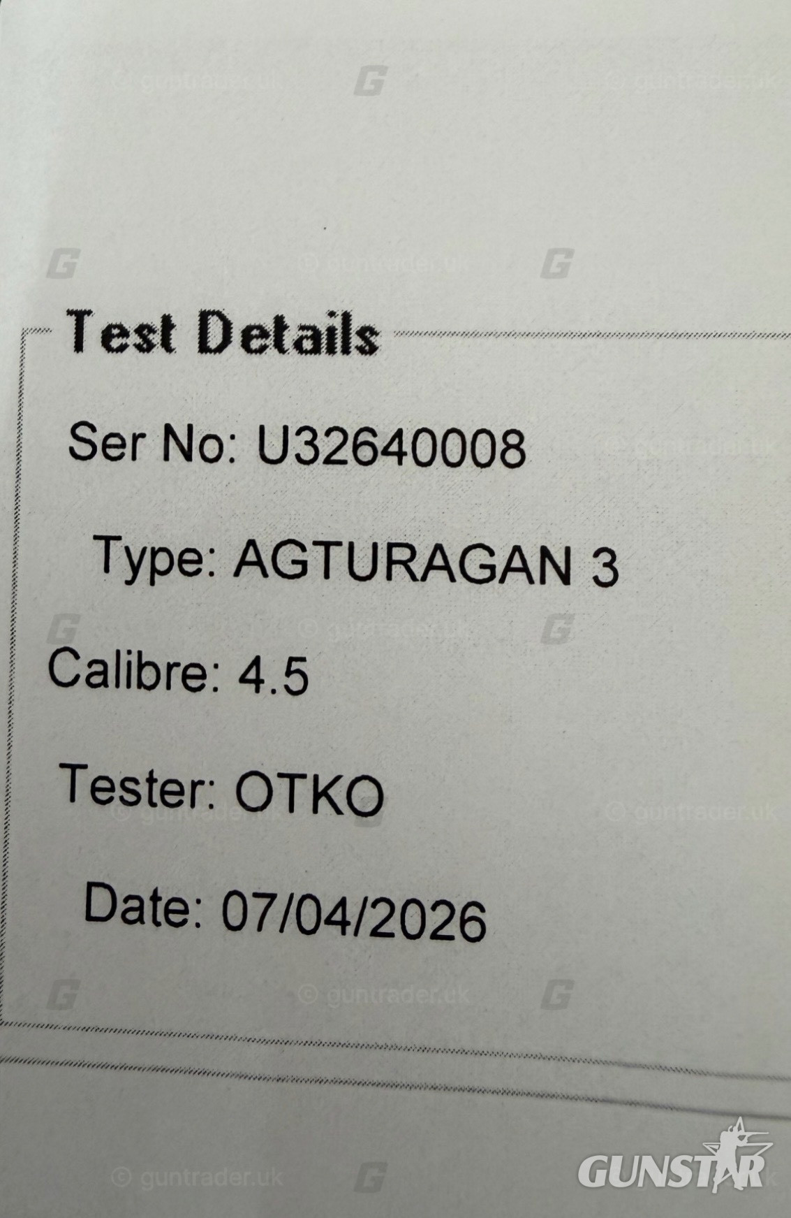{CATEGORY} - AGT Uragan 3  .177 in 