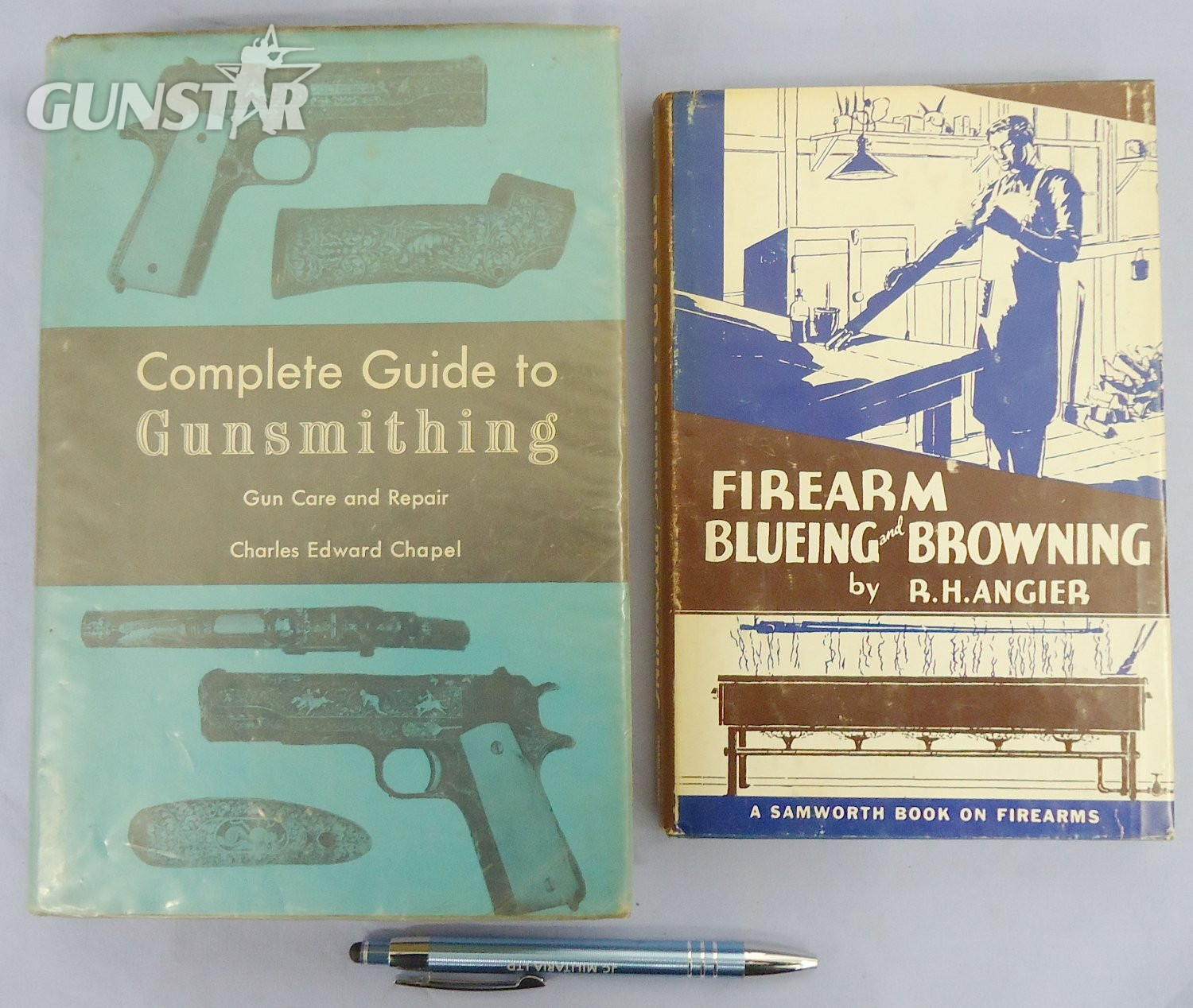 Pair* c1960’s Complete Guide to Gunsmithing & c1930’s Firearm Blueing and Browning Books. BO 464. Pair* c1960’s Complete Guide to Gunsmithing & c1930’s Firearm Blueing and Browning Books. BO 464.  Magazine in 