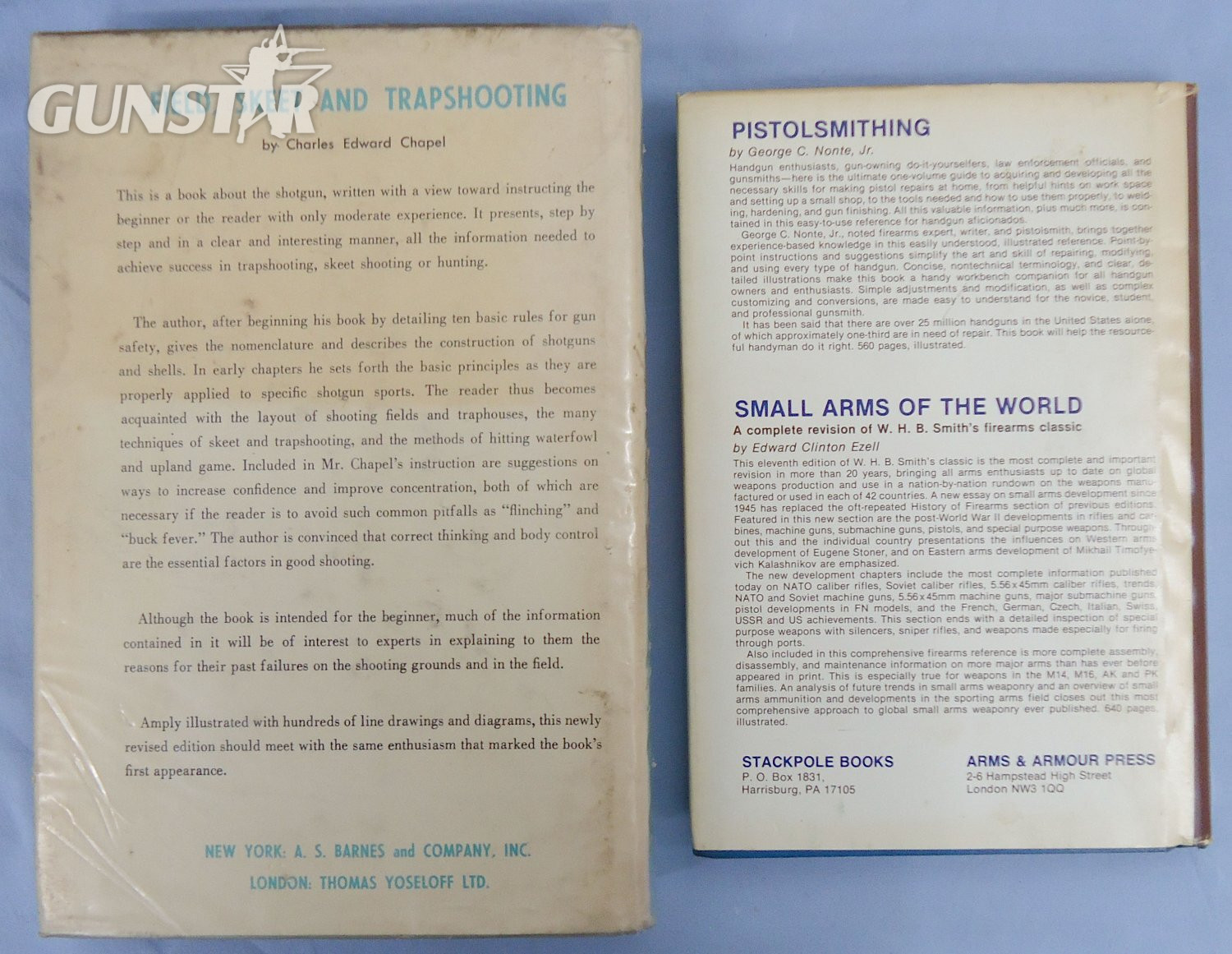  Pair* c1960’s Complete Guide to Gunsmithing & c1930’s Firearm Blueing and Browning Books. BO 464. Pair* c1960’s Complete Guide to Gunsmithing & c1930’s Firearm Blueing and Browning Books. BO 464.  Magazine