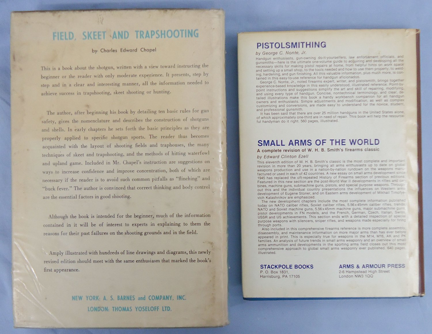  Pair* c1960’s Complete Guide to Gunsmithing & c1930’s Firearm Blueing and Browning Books. BO 464. Pair* c1960’s Complete Guide to Gunsmithing & c1930’s Firearm Blueing and Browning Books. BO 464.  Magazine