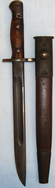 Australian Aybrid ‘Owen’ S.M.G. Bayonet and Scabbard. BAYO 769. Bayonet