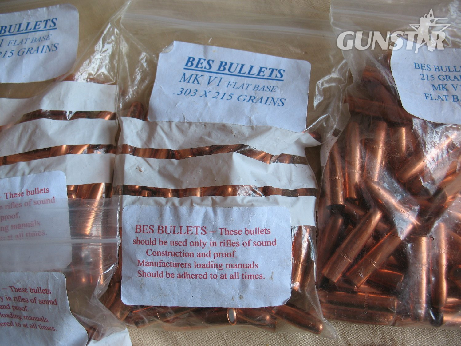 BES Bullets .303 215gr MkVI Round Nose Flat Base Plus .303 Other Ammunition