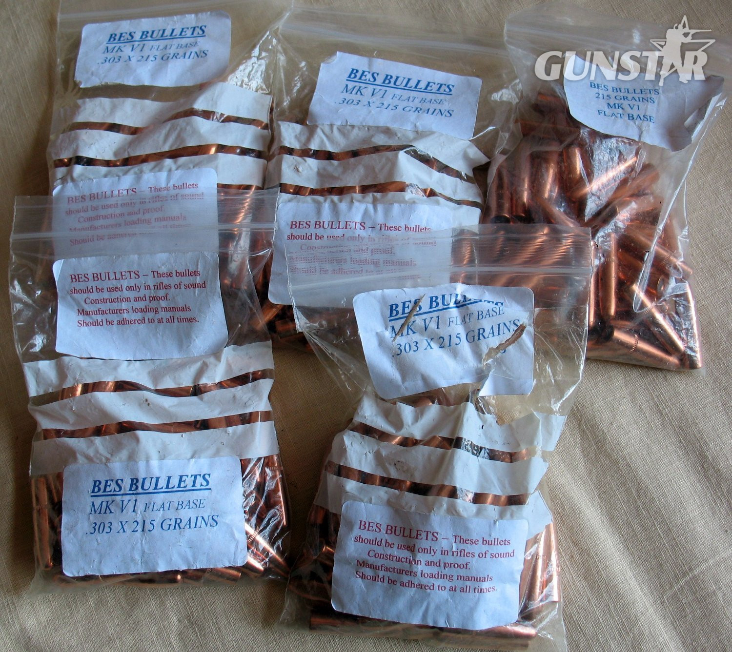BES Bullets .303 215gr MkVI Round Nose Flat Base Plus .303 Other Ammunition - {CATEGORY}