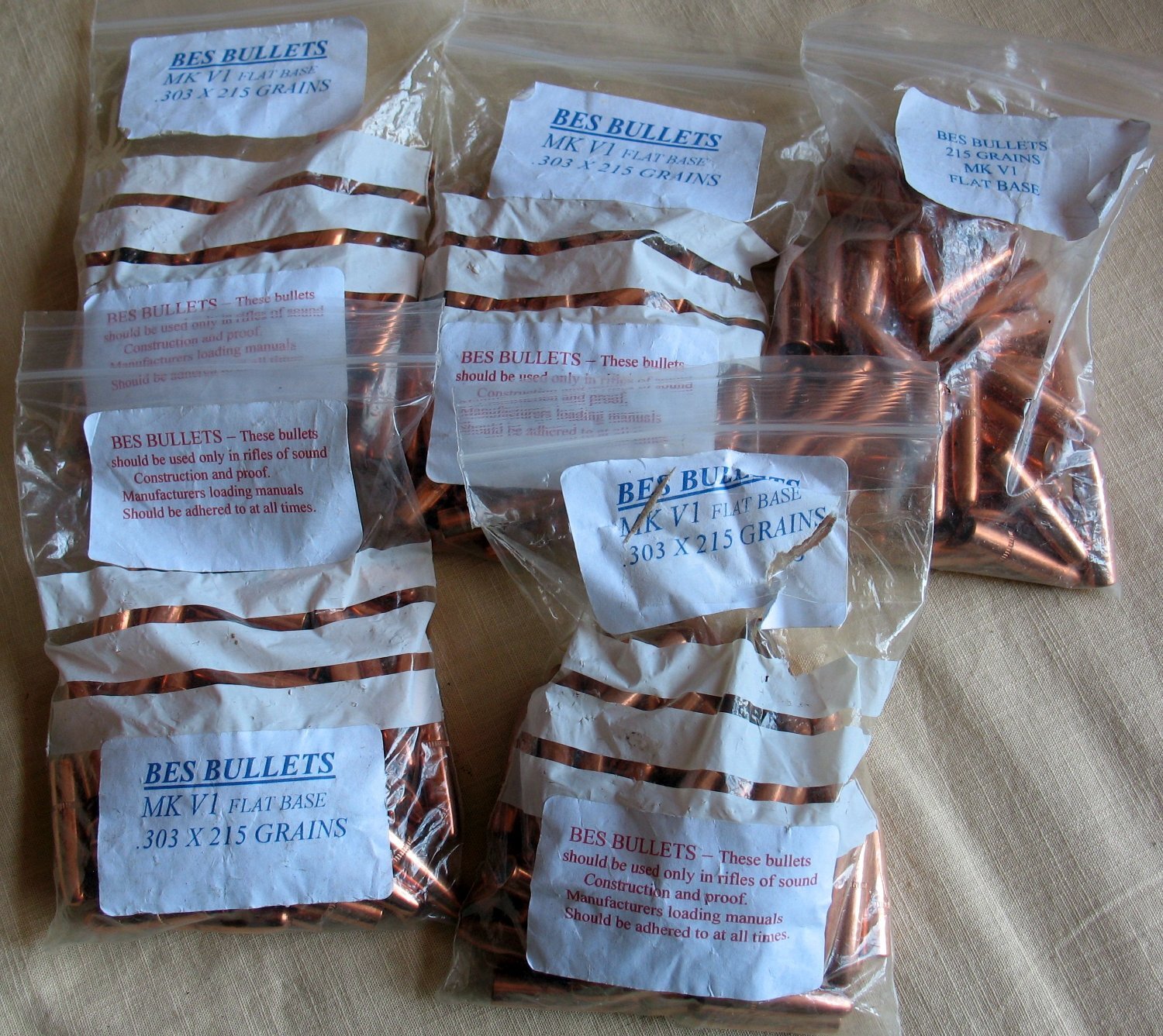 BES Bullets .303 215gr MkVI Round Nose Flat Base Plus .303 Other Ammunition - {CATEGORY}