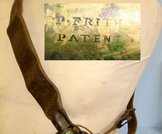 P.Frith Patent Hunter’s Brass Leather Bandolier Mounted Shot Carrier For Shotgunners .  Antique & Militaria