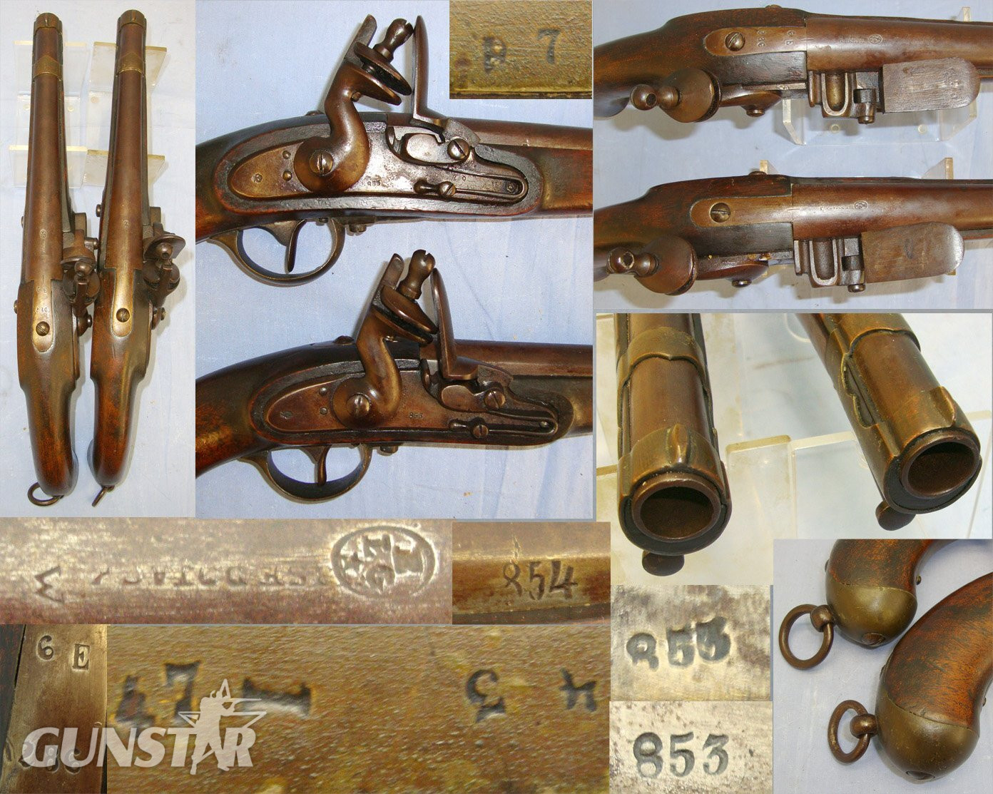 MATCHING NUMBERS**Brace Of Substantial Model 1798 Austrian Cavalry Officer’s 15 Bore Flintlock Pistols With Liege Proofs By Gottlieb Bentz & Brass Furniture. Sn 20616 flintlock 16 Bore/gauge Muzzleloader in 