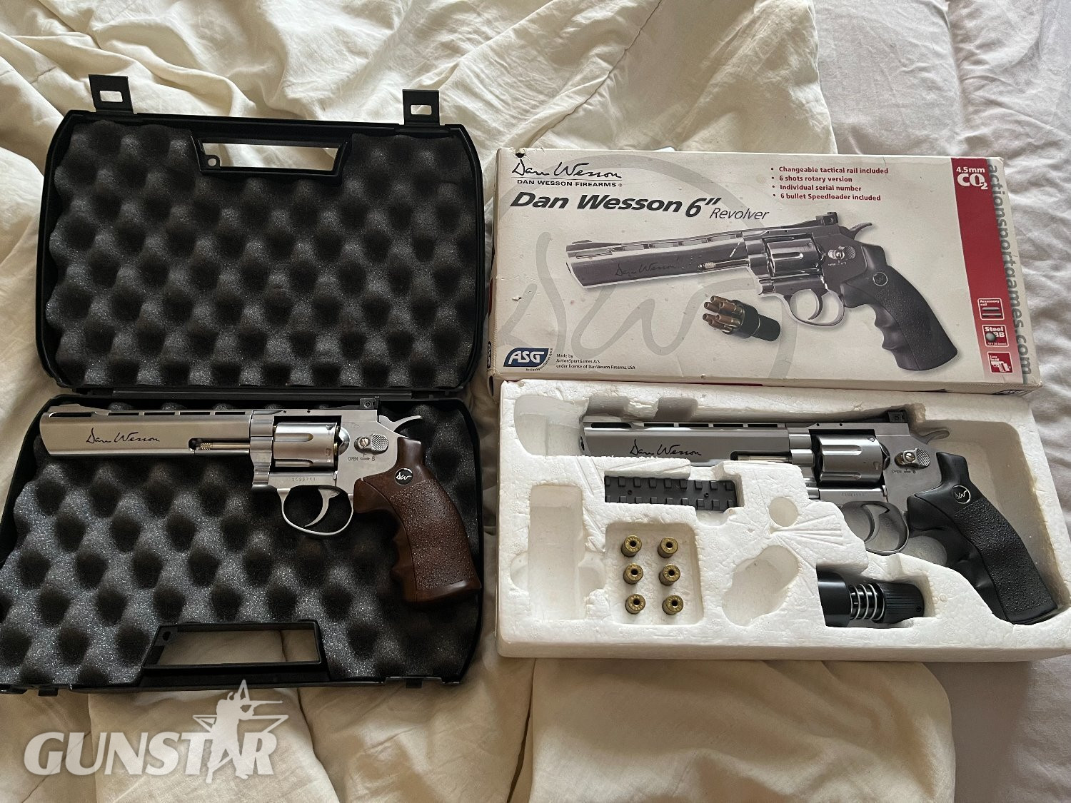 ASG (ActionSportGames) dan wesson 6" revolver 4.5mm in 