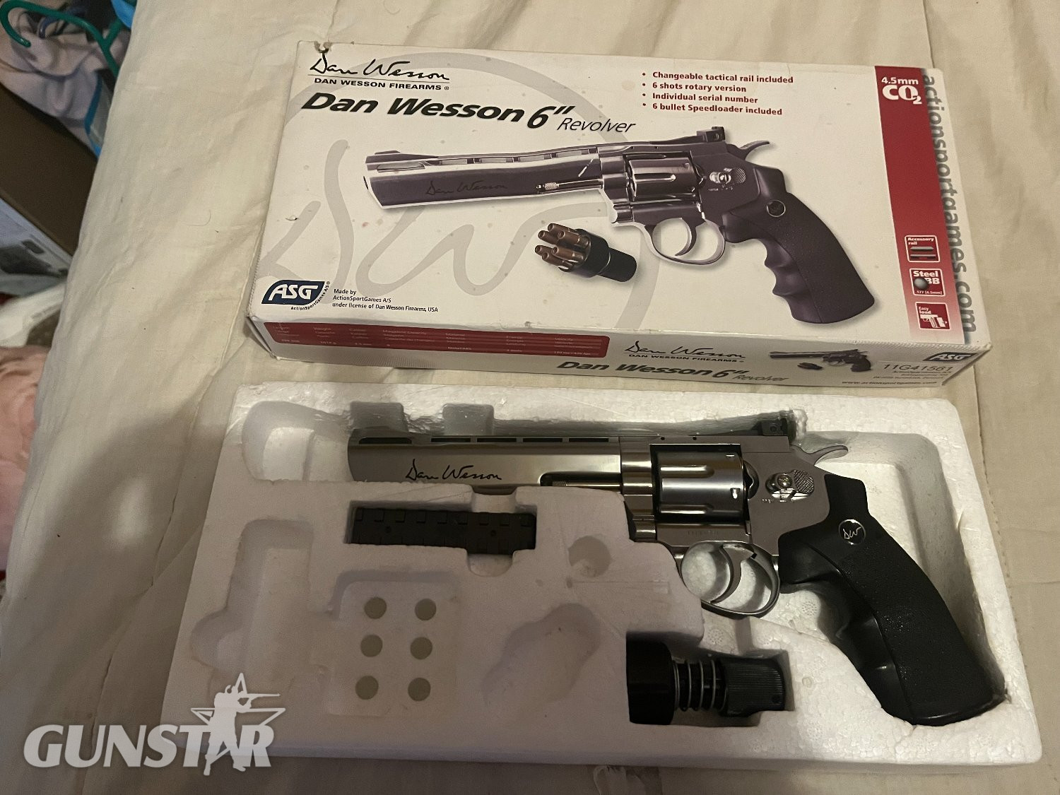 {CATEGORY} - ASG (ActionSportGames) dan wesson 6" revolver 4.5mm in 