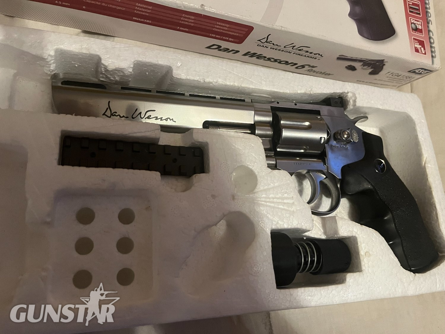 {CATEGORY} - ASG (ActionSportGames) dan wesson 6" revolver 4.5mm