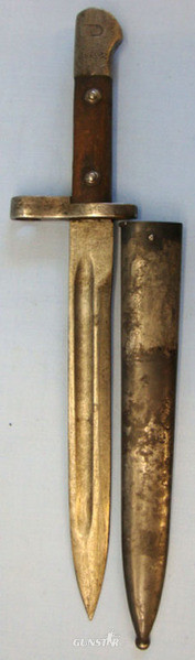 Turkish M1935 Bayonet and Scabbard. Bayonet in 