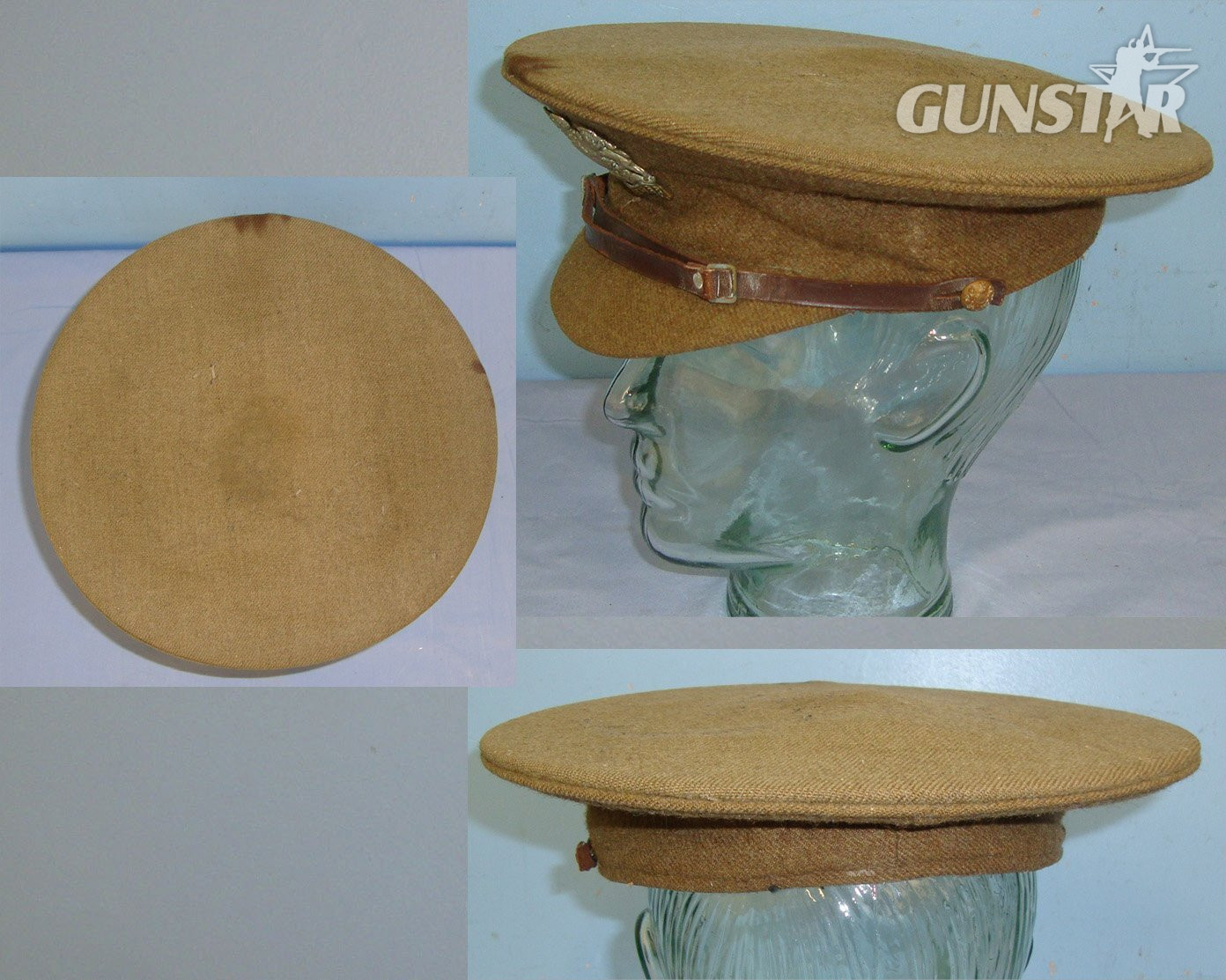  WW1 Era British Other Ranks Officer\'s Manchester Regiment Uniform Cap With Regiment Cap Badge. HE 860  Antique & Militaria