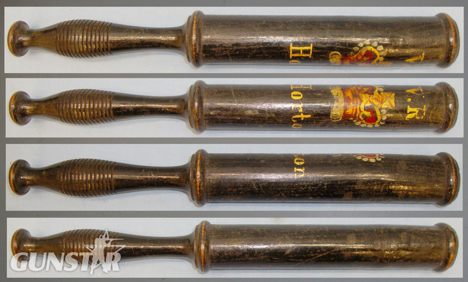 Victorian Hand Painted ‘Horton’ (North Yorkshire) Police Baluster/Tipstaff/Truncheon. 20607. Victorian Hand Painted ‘Horton’ (North Yorkshire) Police Baluster/Tipstaff/Truncheon. 20607. Antique & Militaria