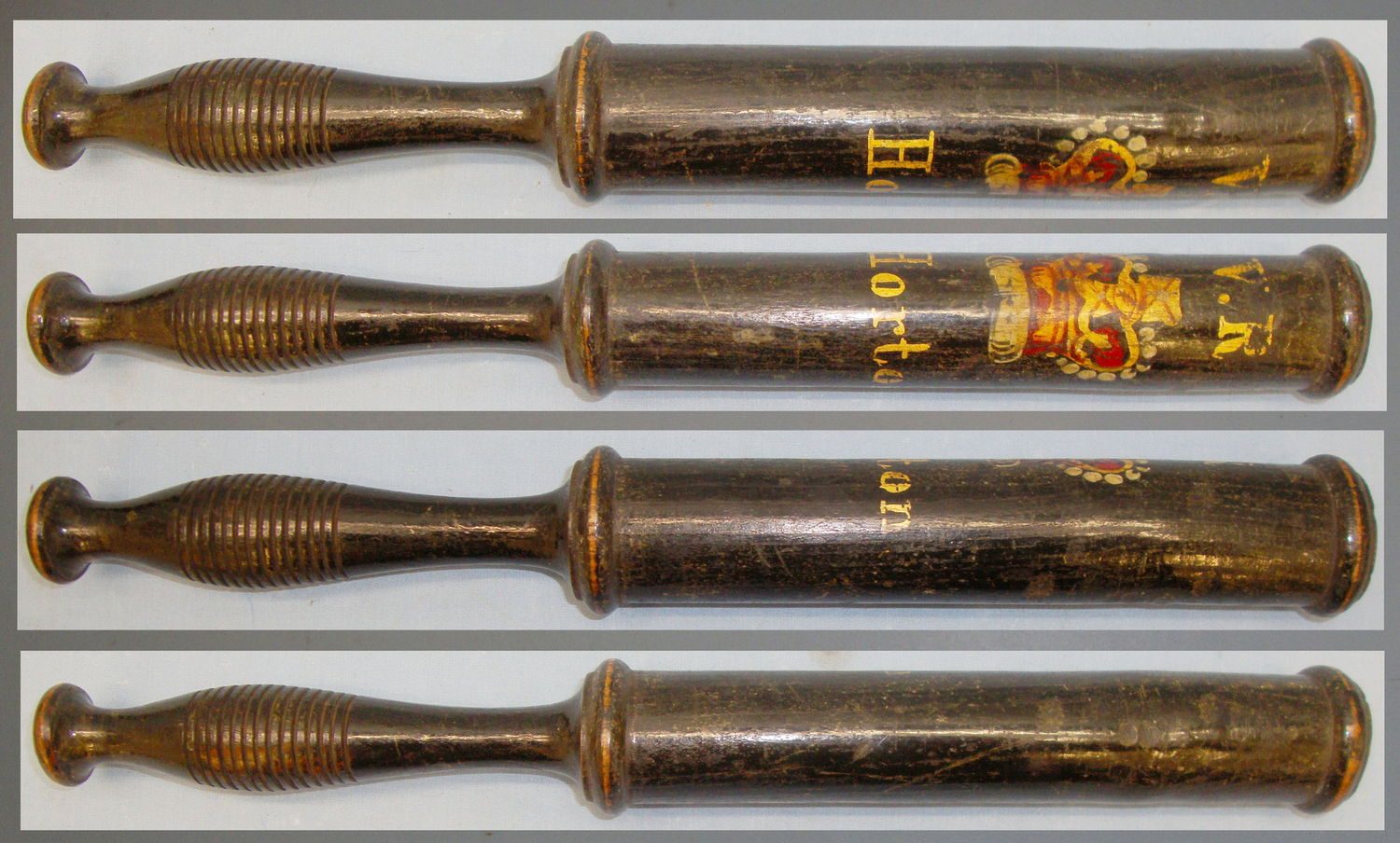 Victorian Hand Painted ‘Horton’ (North Yorkshire) Police Baluster/Tipstaff/Truncheon. 20607. Victorian Hand Painted ‘Horton’ (North Yorkshire) Police Baluster/Tipstaff/Truncheon. 20607. Antique & Militaria