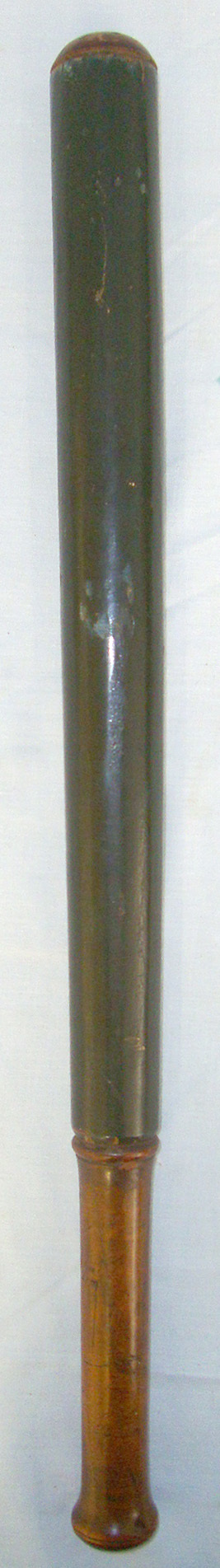  RARE**LARGE**C1835-1837 British William IV ‘K. Bucks’ (K Division Or Weights & Measures Area Buckinghamshire) Number ‘7’ (Constable’s Collar Number) Walnut Tipstaff / Early Police Truncheon With Hand Painted Decoration. Sn 20889  Antique & Militaria