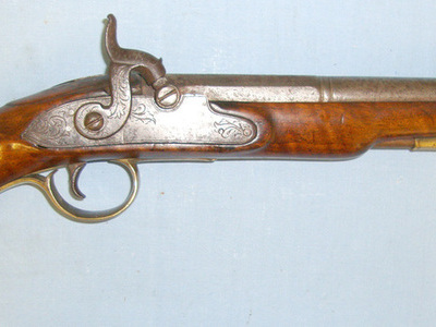 Early 1800’s English Form .700 Calbre Flintlock Converted To Percussion Traveling / Holster Pistol None Muzzleloader