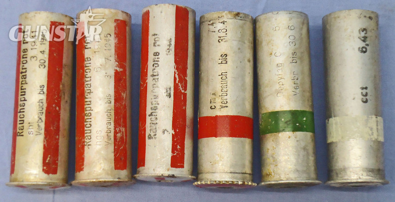  INERT DEACTIVATED. German, WW2 Dated, 26.5mm Aluminium Flare Pistol Cartridges. - O 1868 INERT DEACTIVATED. German, WW2 Dated, 26.5mm Aluminium Flare Pistol Cartridges. - O 1868  Other Ammunition