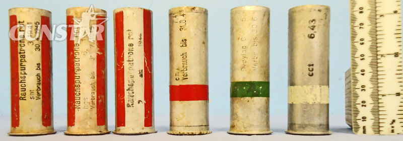 INERT DEACTIVATED. German, WW2 Dated, 26.5mm Aluminium Flare Pistol Cartridges. - O 1868 INERT DEACTIVATED. German, WW2 Dated, 26.5mm Aluminium Flare Pistol Cartridges. - O 1868  Other Ammunition - {CATEGORY} in 