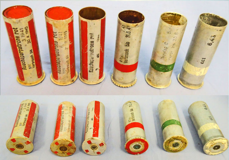 INERT DEACTIVATED. German, WW2 Dated, 26.5mm Aluminium Flare Pistol Cartridges. - O 1868 INERT DEACTIVATED. German, WW2 Dated, 26.5mm Aluminium Flare Pistol Cartridges. - O 1868  Other Ammunition