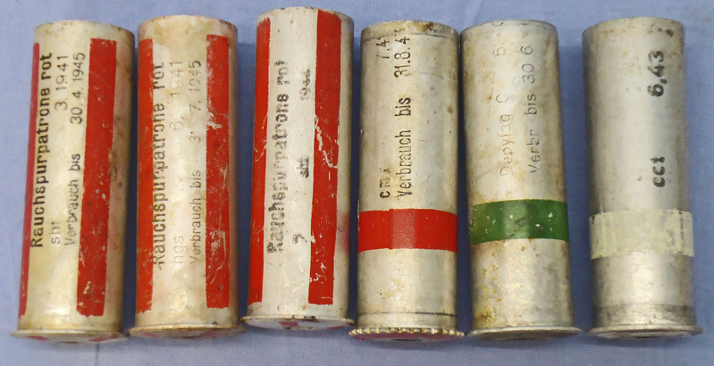  INERT DEACTIVATED. German, WW2 Dated, 26.5mm Aluminium Flare Pistol Cartridges. - O 1868 INERT DEACTIVATED. German, WW2 Dated, 26.5mm Aluminium Flare Pistol Cartridges. - O 1868  Other Ammunition