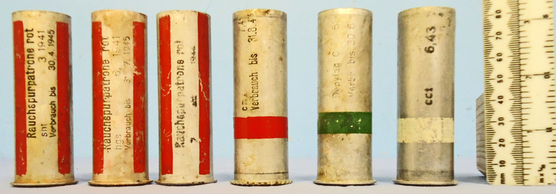 INERT DEACTIVATED. German, WW2 Dated, 26.5mm Aluminium Flare Pistol Cartridges. - O 1868 INERT DEACTIVATED. German, WW2 Dated, 26.5mm Aluminium Flare Pistol Cartridges. - O 1868  Other Ammunition - {CATEGORY} in 