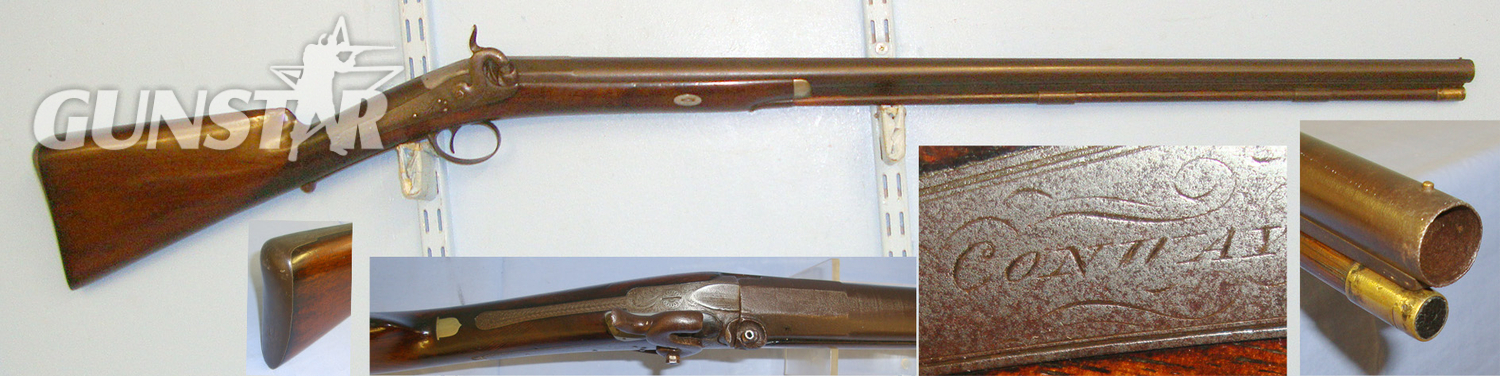 Conway With Rare Early Form Grip Safety. Sn 20950 Muzzleloader 14 Bore/gauge in 
