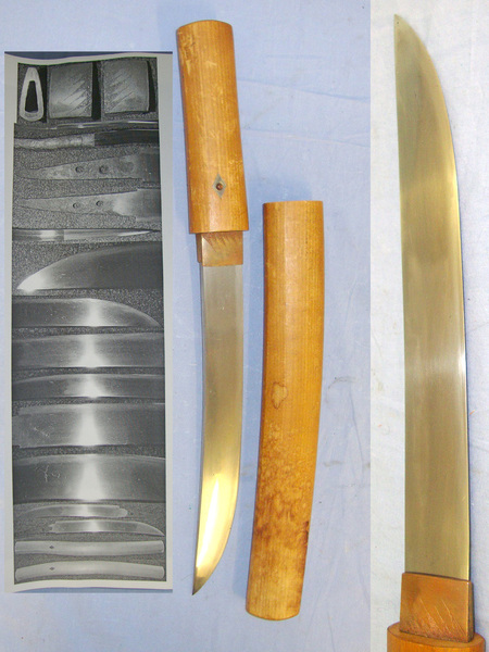  ANCIENT PRE 1600 BLADE**Japanese Soshuden School Yori Doshi (Armour Piercing) Dagger Blade In Wood Shira Saya Resting Mounts, Previous Owners Research Notes & Expert Assessment. Sn 20631 Dagger